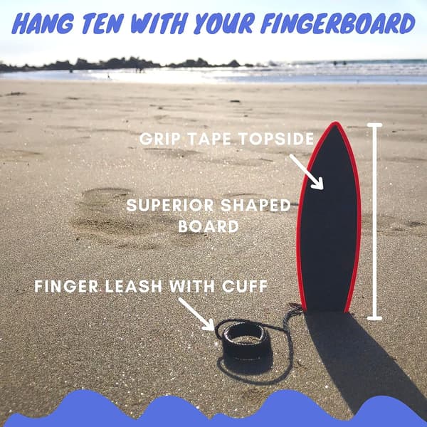 Finger Surfboard - Sejt fingerboardlegetøj - Surf på vinden -