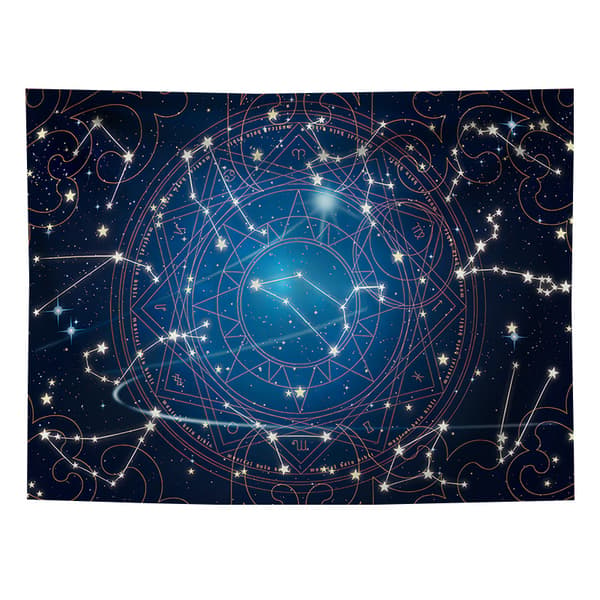 1 stk 130 x 150CM Stjernebilde Veggteppe Astro Stjernebilder