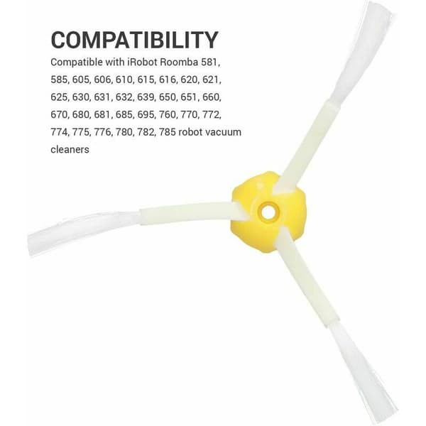 3-pack sidoborstar till iRobot Roomba 500 600 700-serien