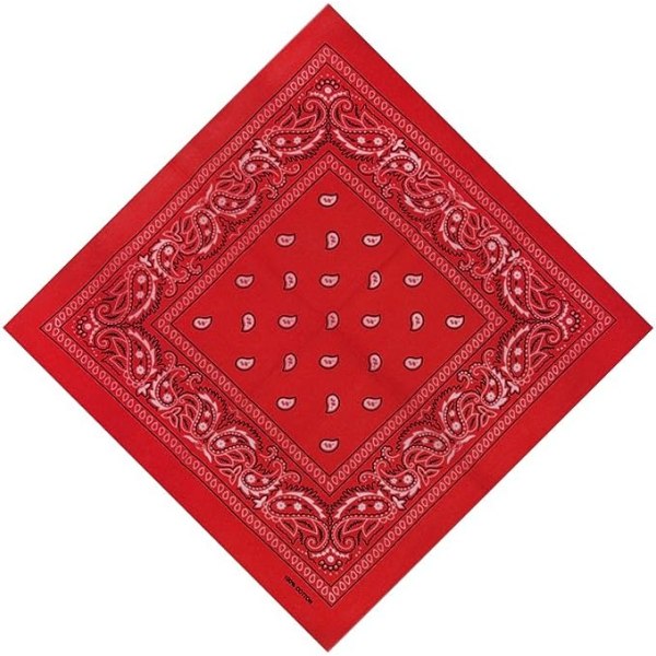DIY Bandana/firkantet tørklæde med mønster 56 x 56 cm cashmere paisley