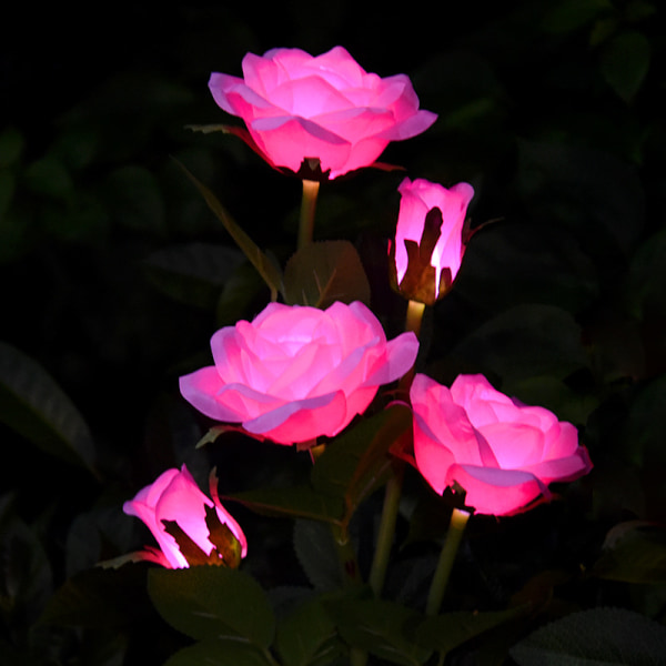 Hagelys Rose Flower Shape Levende Energisparende Swing Vivid
