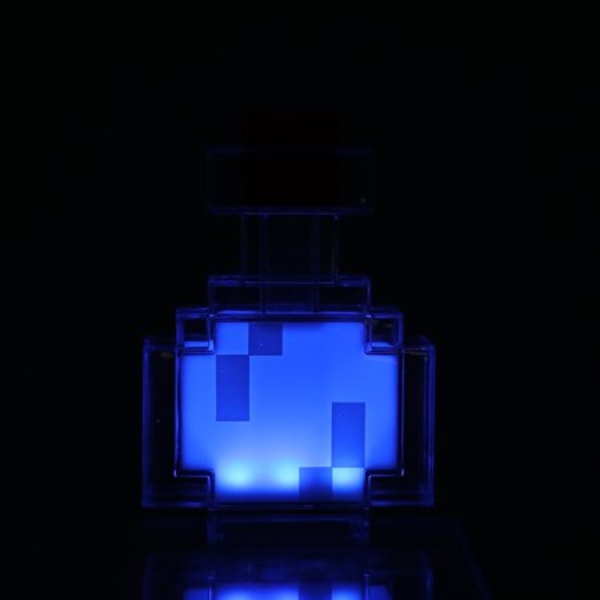 8 färger Potion flaska lampa enkel för Minecraft natt 8 färger L