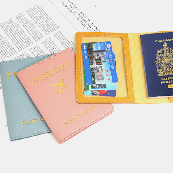 Pass etui Passholder Kunstlær Rosa rosa
