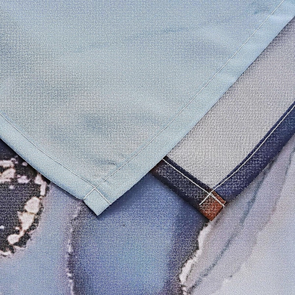 Marmor Duschdraperi, Vit Textil Duschdraperi för Hotell/Spa/