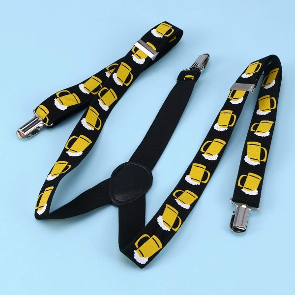 1 st Clip-on hängslen för män Y-formad justerbar elastisk suspen