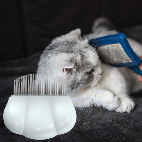 Cyan Cat Massasje Underull Detangling Kam Kjæledyr Hår Børste Katt Grooming Comb