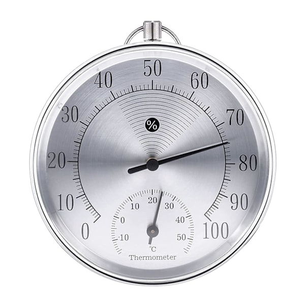 Udendørs termometer, 10 cm trådløs vægmonteret analog termometer