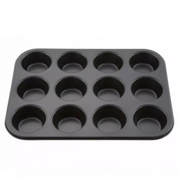 Muffinbakke 12 Muffins Bageform Standard Sølv