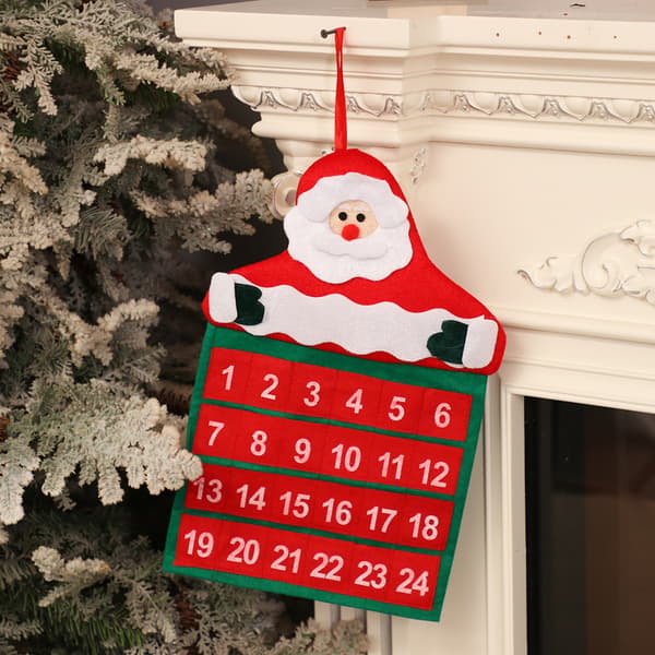 1 st julkalender i non-woven-tyg, julnedräkning