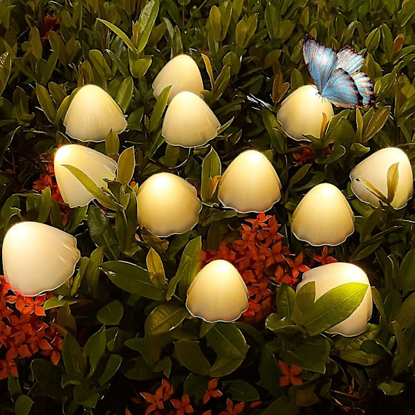 30 aurinkokäyttöistä ulkovaloa LED-sienivalosarja Mini vedenpitävä