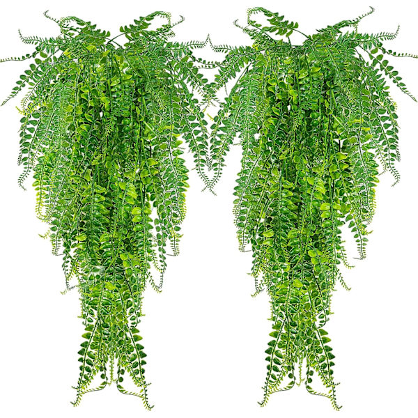 2 stk. kunstige planter Boston Fern planter, kunstige kunstige planter