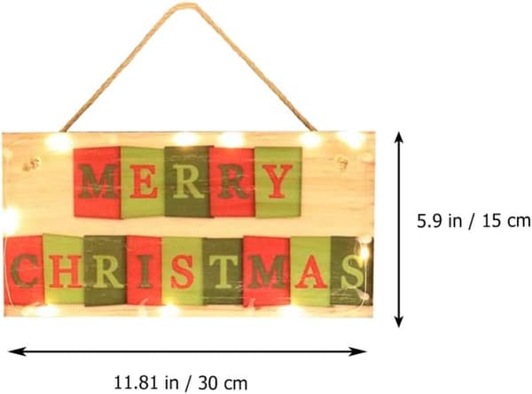 Utomhusprydnad God Jul Hängande Träväggskyltar Dekor