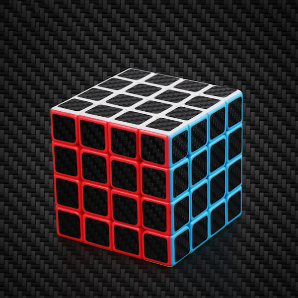 Puzzle Cube 4x4x4 Uusi Cubo Ultra Nopea Hiilikuitu Tarra