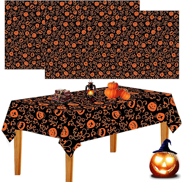 2 kappaletta Halloween-pöytäliina Halloween-kauhu pöytäliina vedenpitävä