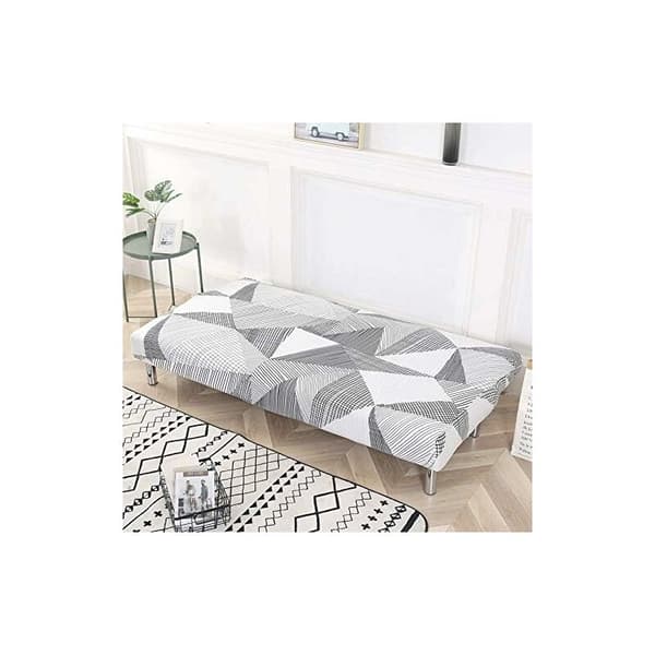 Armløs sofasædebetræk, strækbart sofasædebetræk 3-personers, foldbar sofa