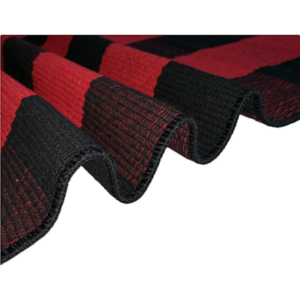 Jouluinen Buffalo Plaid -matto 60×90cm - Konepesu Ulkokäyttöön