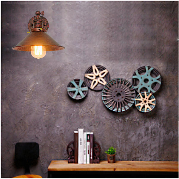 Loft retro industriel stil bar cafe kreativt smedejern retro