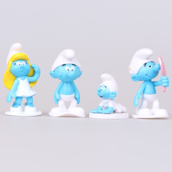 Sæt med 12 Smølfer Actionfigurer Børn Gave Samleobjekter Dukker