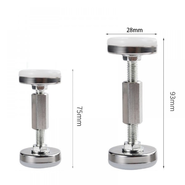 2 stk 75-93mm justerbar gjengbar anti-ristesengramme teleskopisk