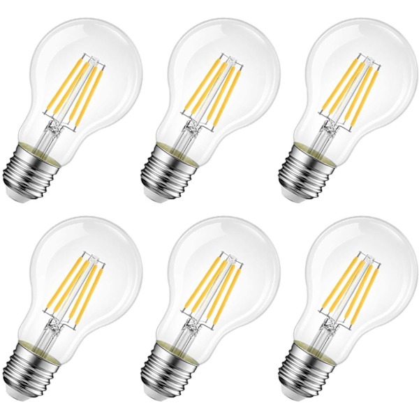 4W LED-hehkulankamalli E27, 2700K lämmin valkoinen 470 Lm, vastaa