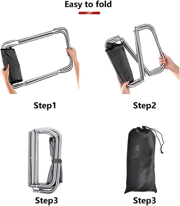 1PC Foldbar Camping Stol - Mini Foldbar Udendørs Stol - Portab