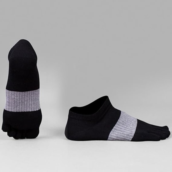 6 par tåstrumpor Running Five Finger strumpor Crew Socks för män