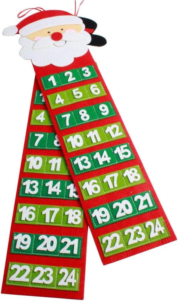 Julekalender Hårete Gamle Mann Advent Kalender Nedtelling Vegg C