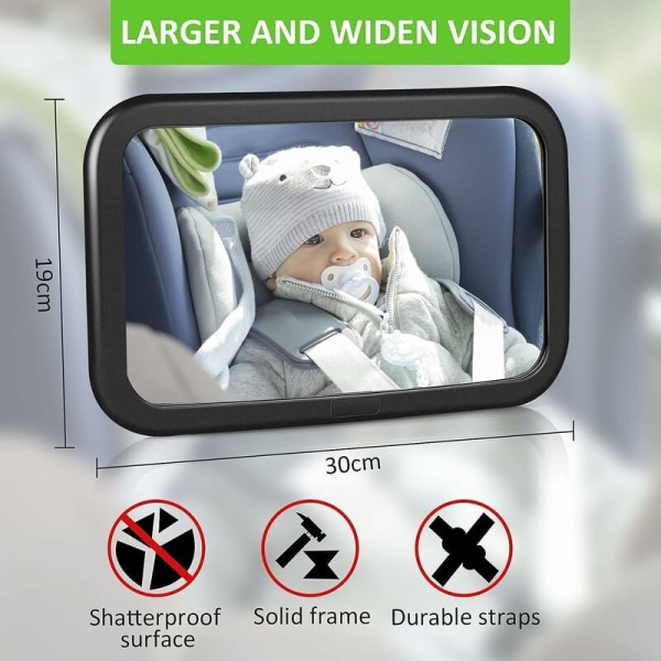 1kpl Baby auton taustapeili, Baby 360° Kiertosäätö