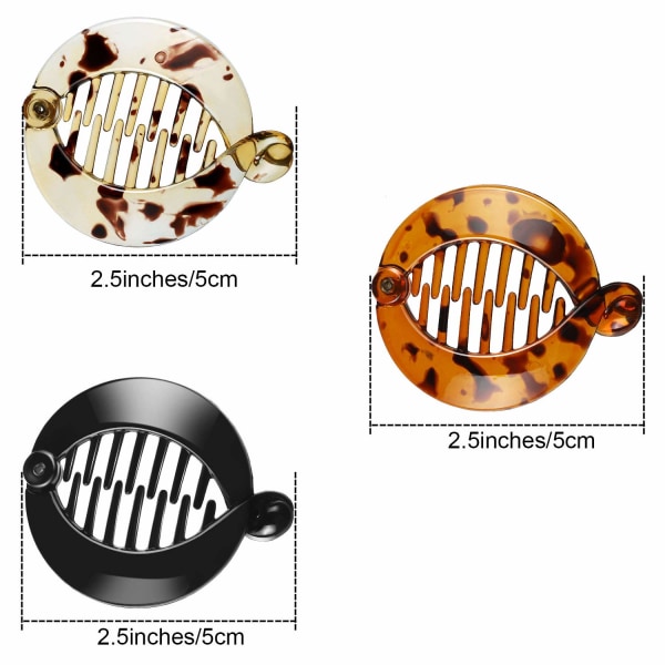 6 stk banan hårklemmer banan hårkammer fiskehale hårkammer