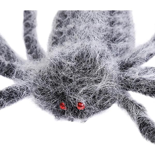 Halloween-hämähäkkikoriste 125 cm, jättimäinen pelottava karvainen hämähäkki, Hall