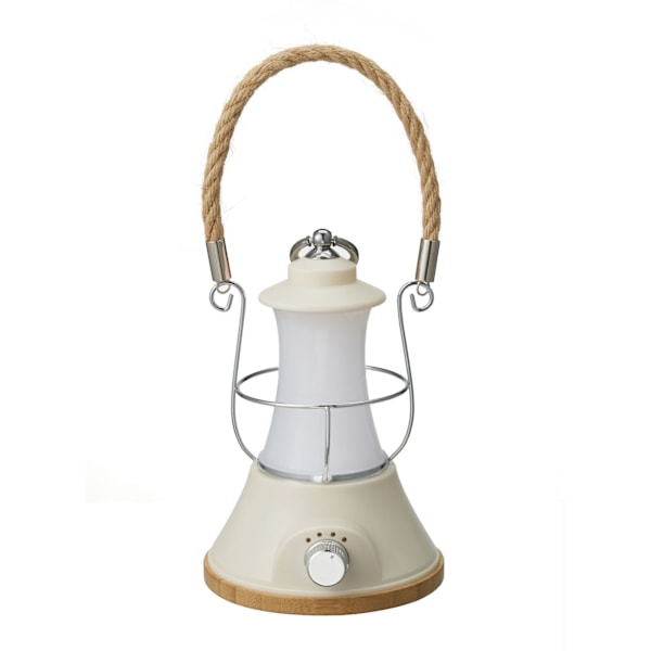 Genopladelig Campinglampe, (Hvid) Retro Udendørs Campinglampe, 3
