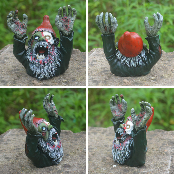 Zombie Gombie Gothic Hage Statue Gravstein Statue Polyresin Col