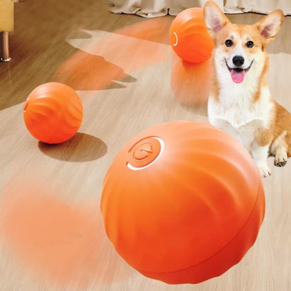 Oranssi, uusi tuote painovoimahyppypallo sähköinen koiralelu, omavaraisuus