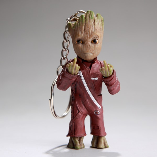 Baby Groot nyckelring - klassisk film actionfigur - perfekt som en