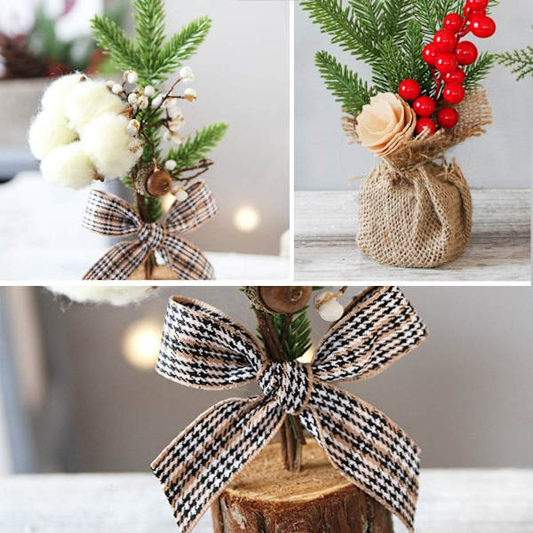 Mini julgran, 3 st bordsjulgran konstgjord julgran