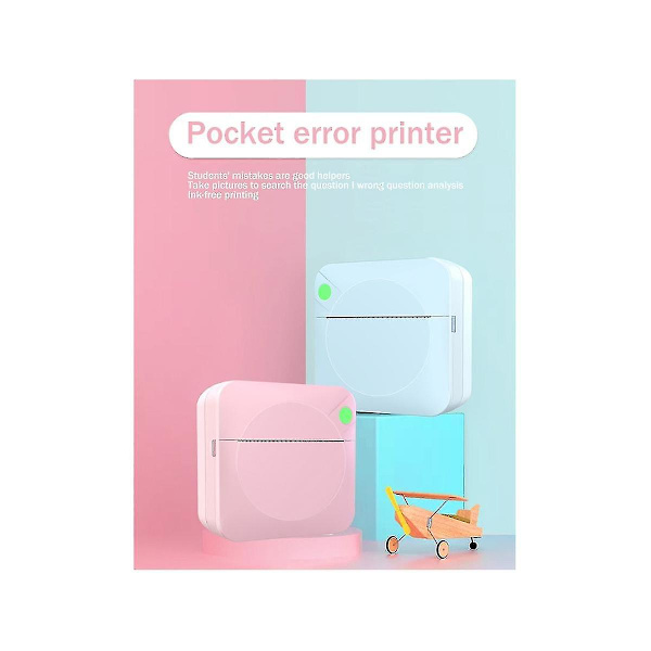Mini bærbar termisk etiketprinter til studerende, der har besvaret spørgsmål forkert