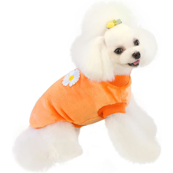 1 st Hundtröja Hundkläder Fleece Hundtröja Varm Vintertröjor