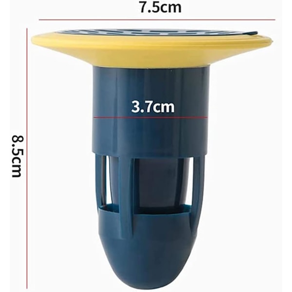 4 stk. brusergulvafløbsdeodorant-stik, gummi-deodorant-bruser