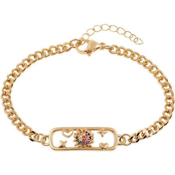 Dame Armbånd Smykker Måne Stjerne Design Kærlighed Armbånd Cubansk Cha