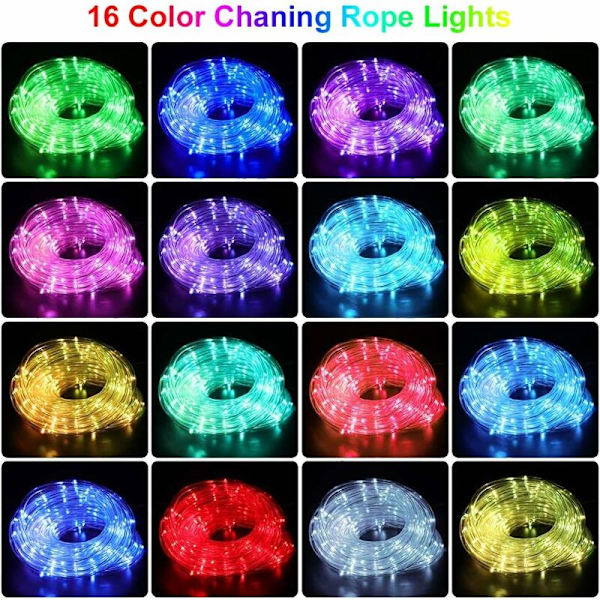 Keijuvalot, 20M 200 RGB Led-keijuvalot ulkona IP65 vedenpitävä