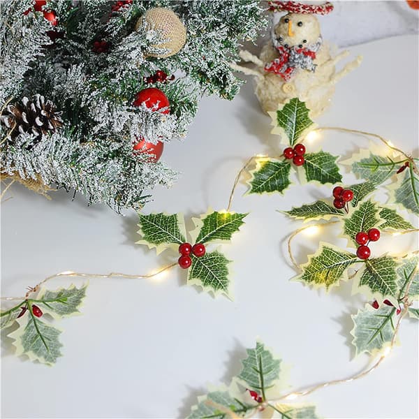 1 st 2 meter jul LED-slingor julgran, tall, slinga