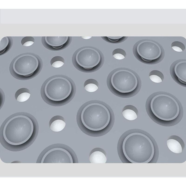 70x40cm Rektangulær Dusjmatte Stor Bad Antiskli Matte Husholdning