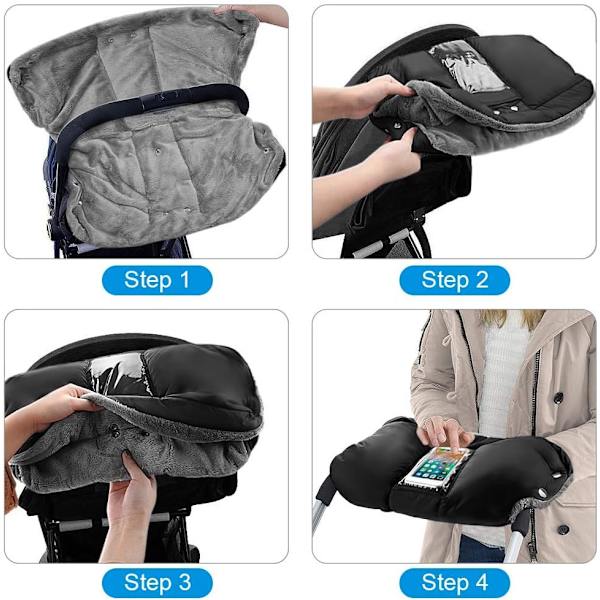 Käsisuojat Rattaille, Fleece-vuoratut Rataskäsineet