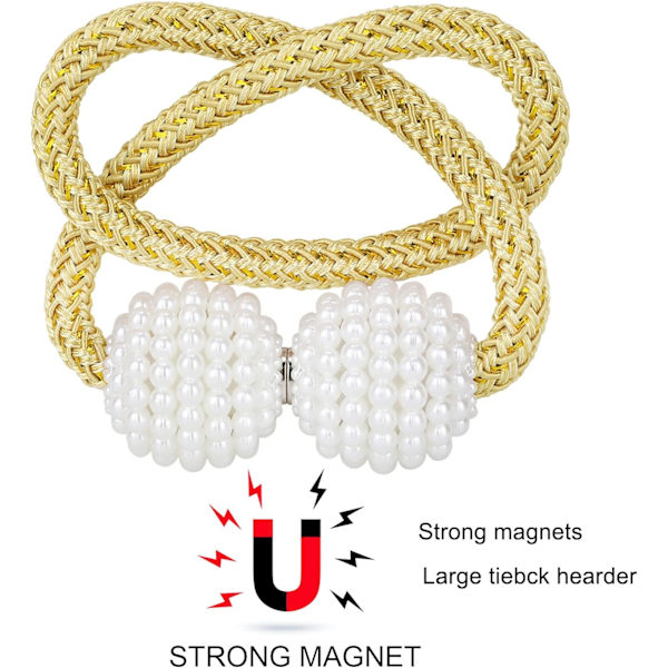 2 kpl magneettisia verhotankoja pienille, ohuille tai läpikuultaville verhoille
