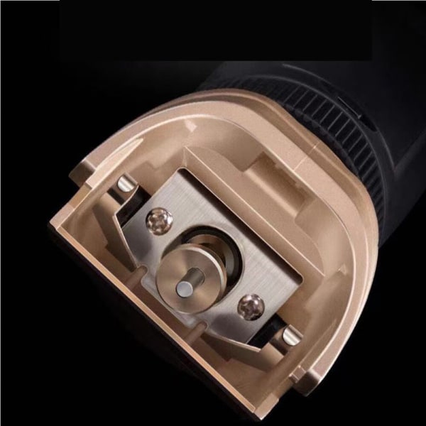Et sæt rosagulde standarder med elektrisk hårtrimmer, 185mm ×