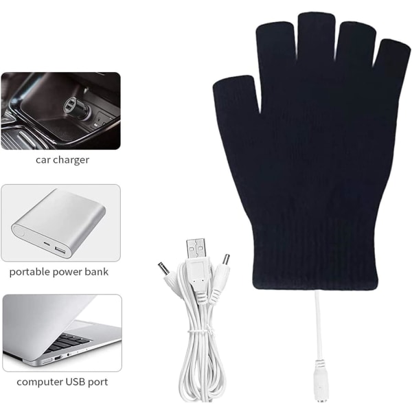 USB-oppvarmede hansker, vinteroppvarmede hansker, USB-oppvarmede hansker, Wint