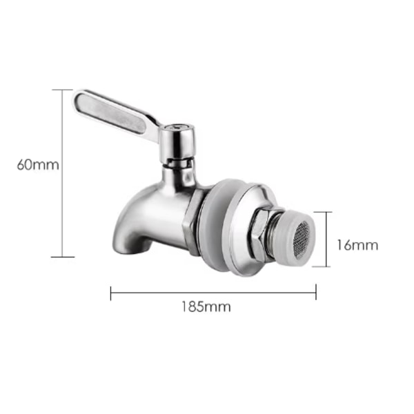 185*60mm, (16mm åbning), 304 rustfrit stål drikkevareautomat re