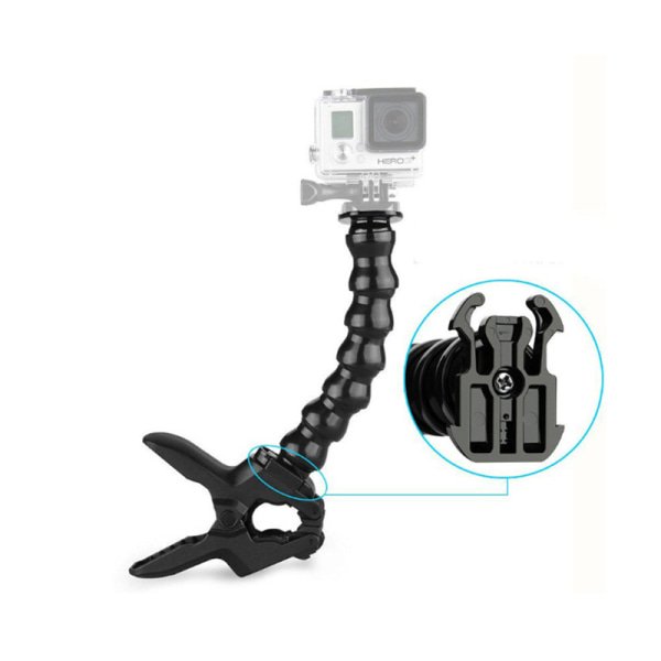 Flexible Jaws - Gooseneck Mount for GoPro Hero 9 Hero 8 Hero 7 He