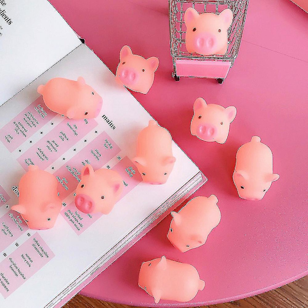 rosa 10 st rosa gris squishy stretchiga leksaker stressavlastande leksaker för