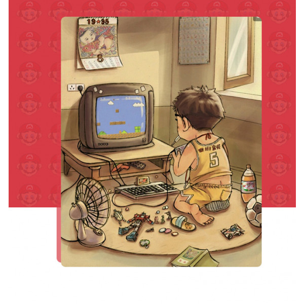 Innebygd 500 klassiske spill Retro videospillkonsoll Barnegave Gre